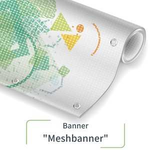 Meshbanner wit print - custom sizes