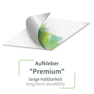 Sticker "Premium" with print
